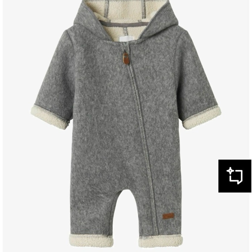 Cozy light grey winter bunting by name it